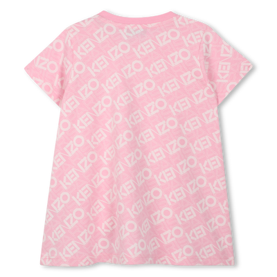 Baumwoll-Kleid mit Print KENZO KIDS GIRL