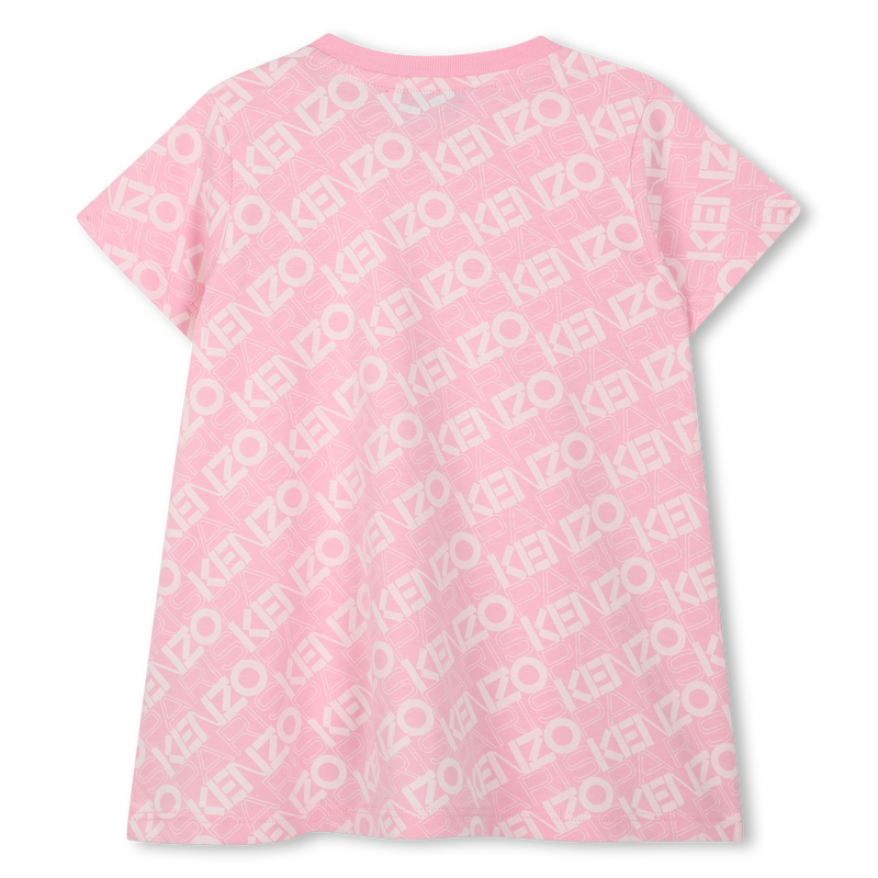 Baumwoll-Kleid mit Print KENZO KIDS 
                        GIRL