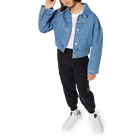 Gestreifte Jeansjacke HUGO 
                    GIRL