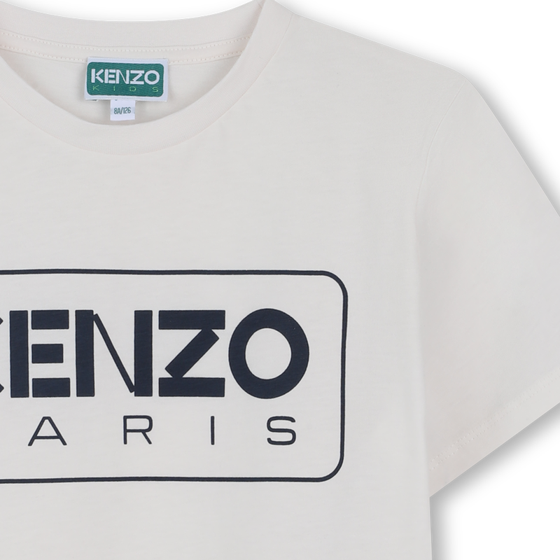 Kurz&auml;rmliges Baumwoll-T-Shirt KENZO KIDS 
                        BOY