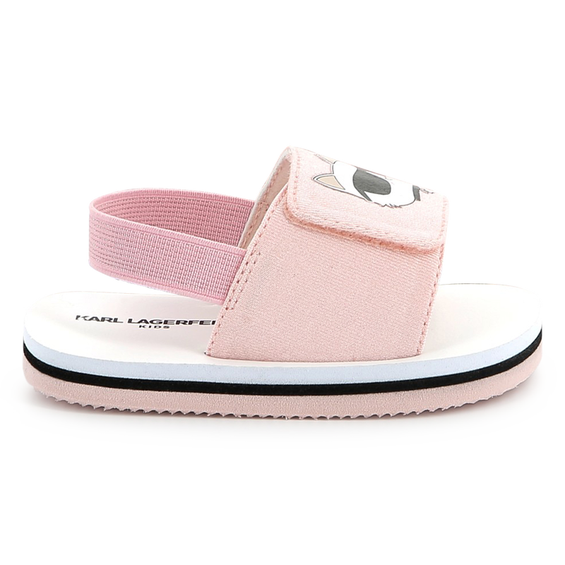Leichte Sandalen mit Klett KARL LAGERFELD KIDS 
                        UNISEX