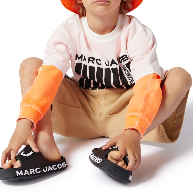 Zweifarbiges Baumwoll-T-Shirt MARC JACOBS 
                        BOY