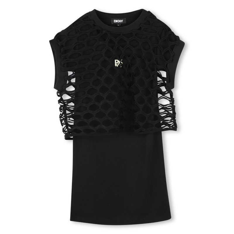 Kurz&auml;rmeliges 2-in-1-Kleid DKNY 
                        GIRL