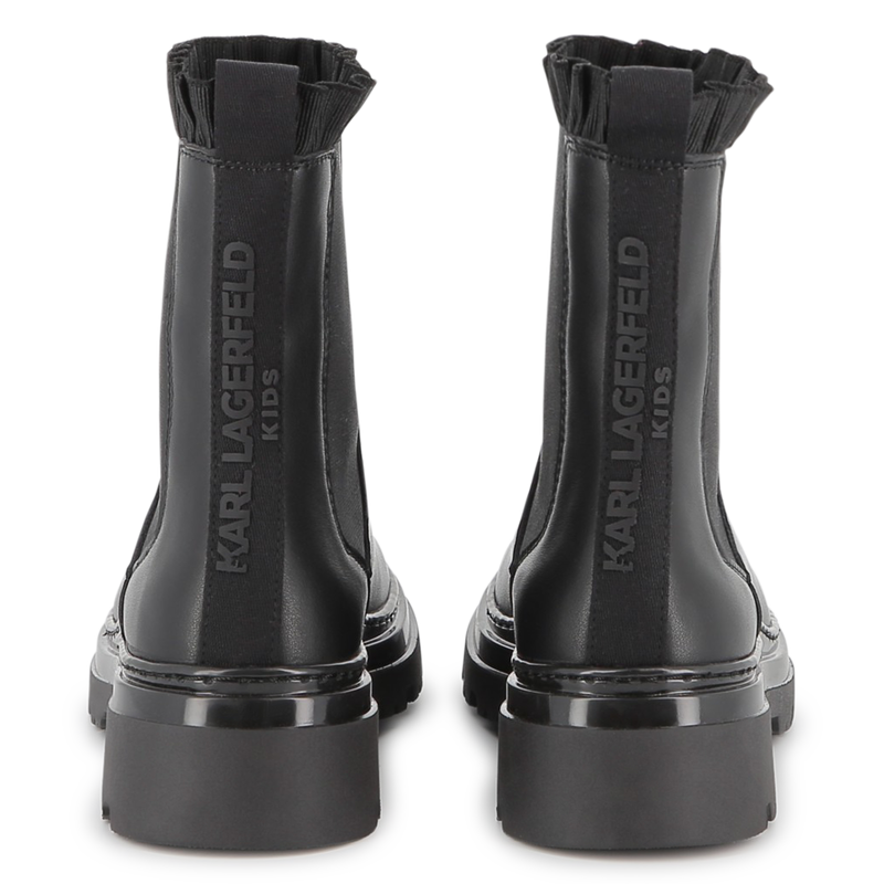 Chelsea-Stiefel aus Rindsleder KARL LAGERFELD KIDS 
                        GIRL