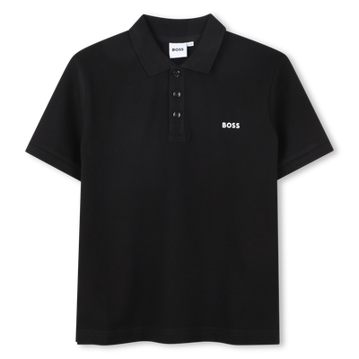 Baumwoll-Poloshirt mit Logo BOSS BOY