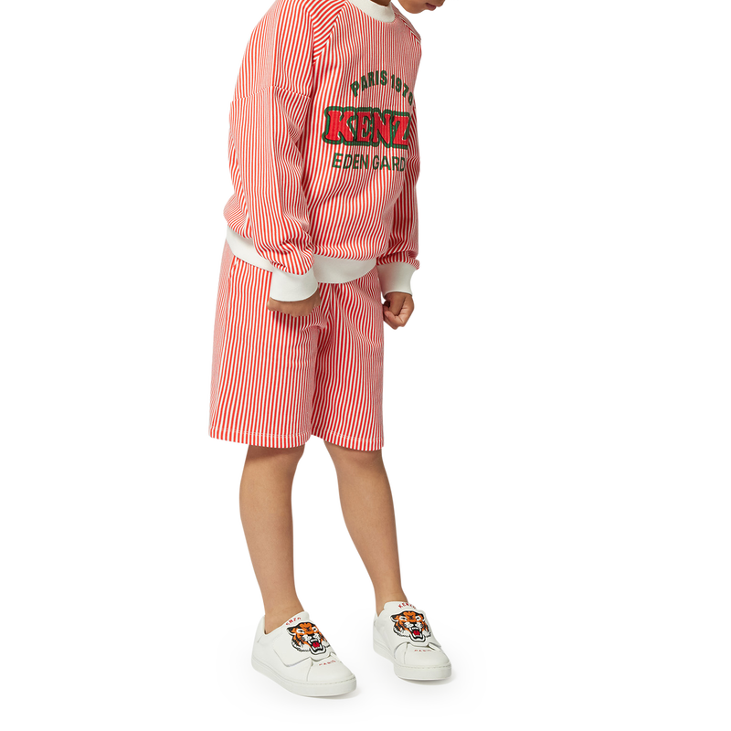 Gestreifte Baumwoll-Bermudas KENZO KIDS 
                        BOY