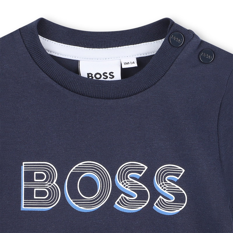 T-Shirt mit gedrucktem Logo BOSS 
                        BOY