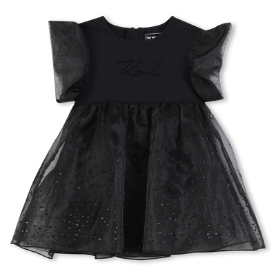 Kurz&auml;rmeliges Kleid KARL LAGERFELD KIDS GIRL