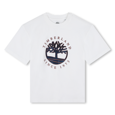 Kurzarm-T-Shirt mit Logo TIMBERLAND JUNGE