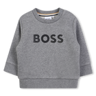 Sweatshirt mit Rundhalsausschnitt, GRAU MELIERT, hi-res