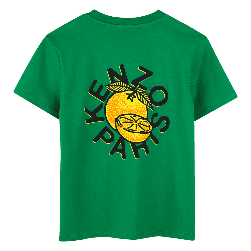 Kurz&auml;rmliges Baumwoll-T-Shirt KENZO KIDS 
                        BOY