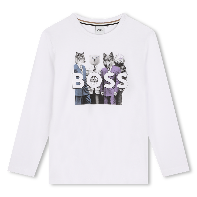 Langarm-T-Shirt BOSS 
                        BOY