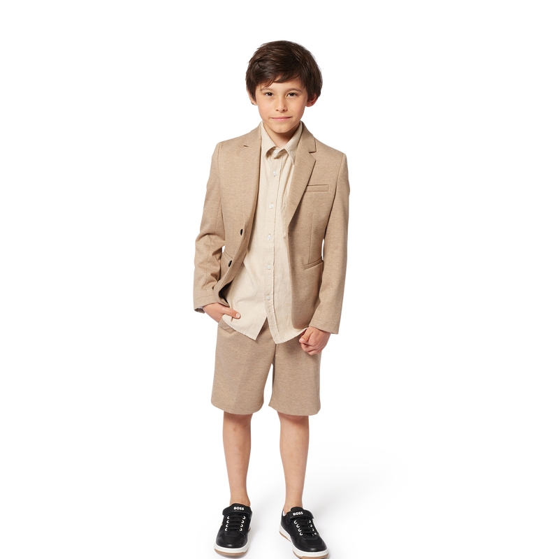 Leinen- und Baumwoll-Bermudas BOSS 
                        BOY