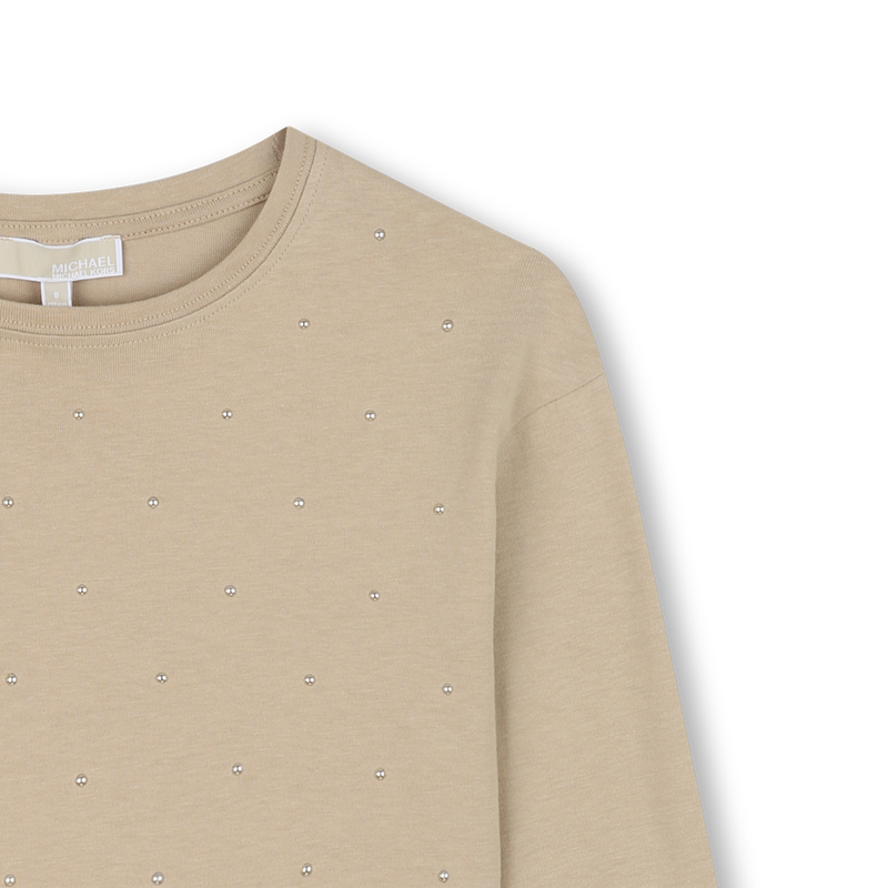 Lang&auml;rmeliges T-Shirt aus Jersey MICHAEL KORS 
                        GIRL