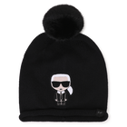 Pompom-M&uuml;tze KARL LAGERFELD KIDS 
                    GIRL