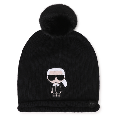 Pompom-M&uuml;tze KARL LAGERFELD KIDS GIRL