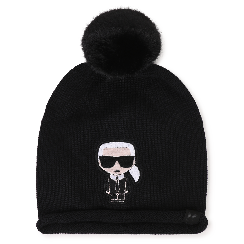 Pompom-M&uuml;tze KARL LAGERFELD KIDS 
                        GIRL