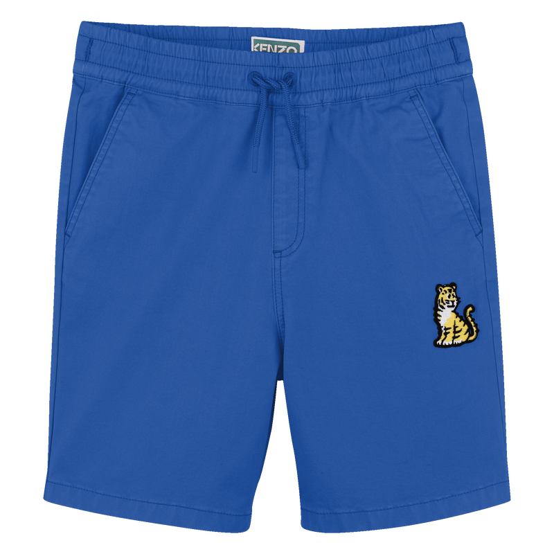 Baumwoll-Bermudas mit Badge KENZO KIDS 
                        BOY