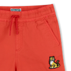 Baumwoll-Bermudas mit Badge KENZO KIDS 
                    BOY