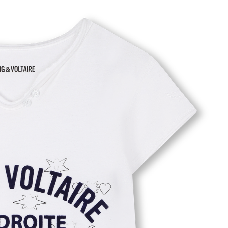 Tunesisches T-Shirt mit Kragen ZADIG & VOLTAIRE 
                        GIRL