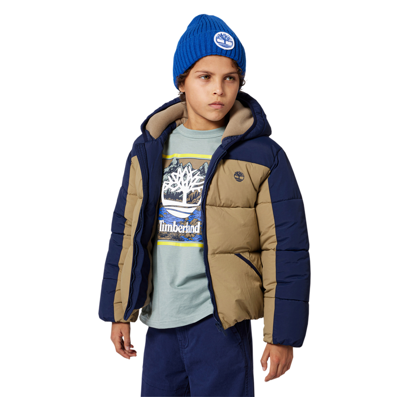 Wasserabweisende Daunenjacke mit Kapuze TIMBERLAND 
                        BOY