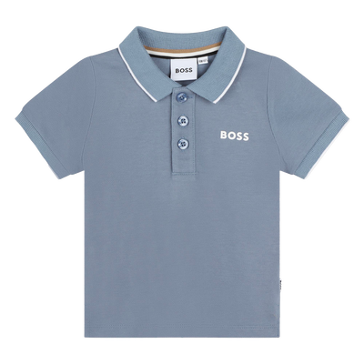 Einfarbiges Piqué-Polo-Shirt BOSS BOY