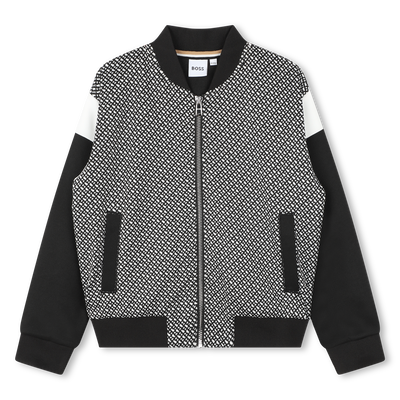 Zweifarbiger Cardigan mit Zip BOSS GIRL