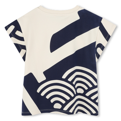 Bedrucktes Molton-T-Shirt KENZO KIDS GIRL