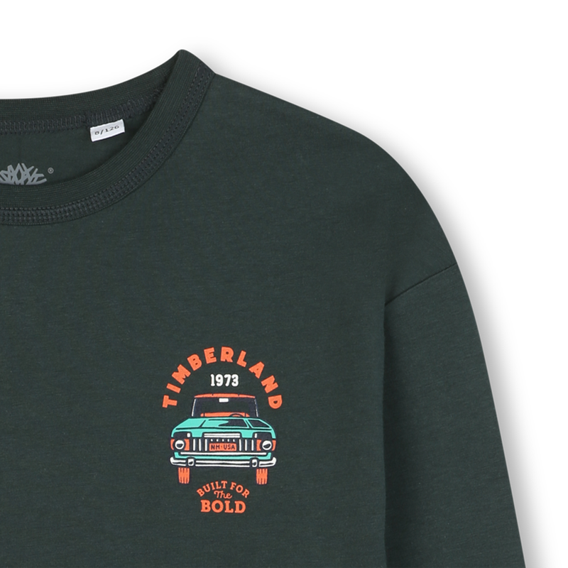 Lang&auml;rmeliges T-Shirt aus Jersey TIMBERLAND 
                        BOY
