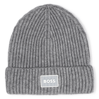 Strickm&uuml;tze mit Abzeichen BOSS 
                    BOY