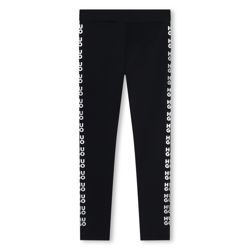 Leggings mit gl&auml;nzenden Logos HUGO 
                        GIRL