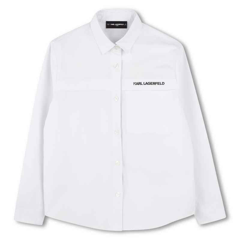 Lang&auml;rmeliges Hemd KARL LAGERFELD KIDS 
                        BOY