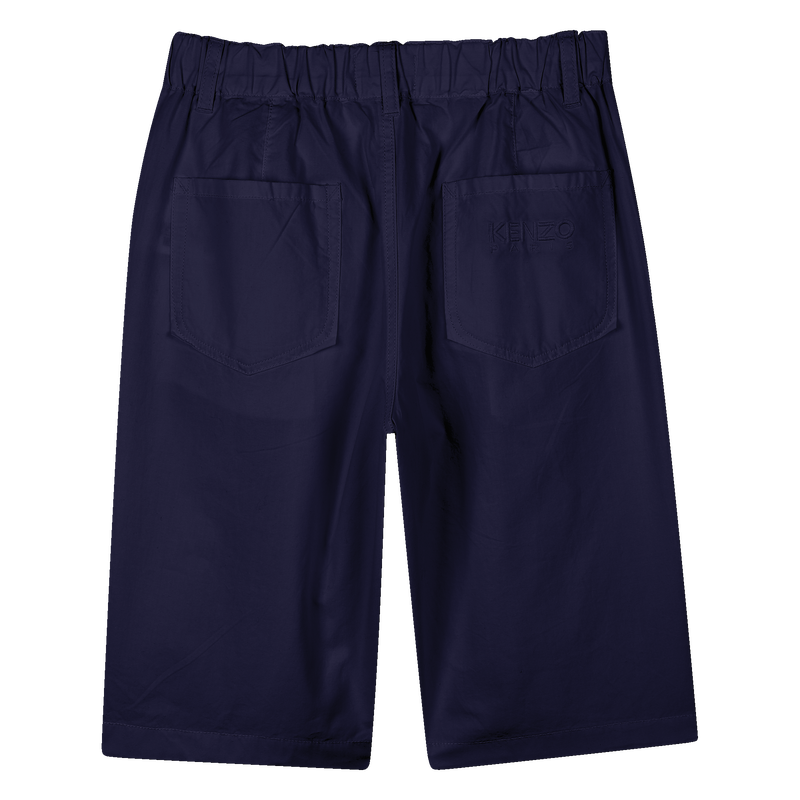 Einfarbige Baumwoll-Bermudas KENZO KIDS 
                        BOY