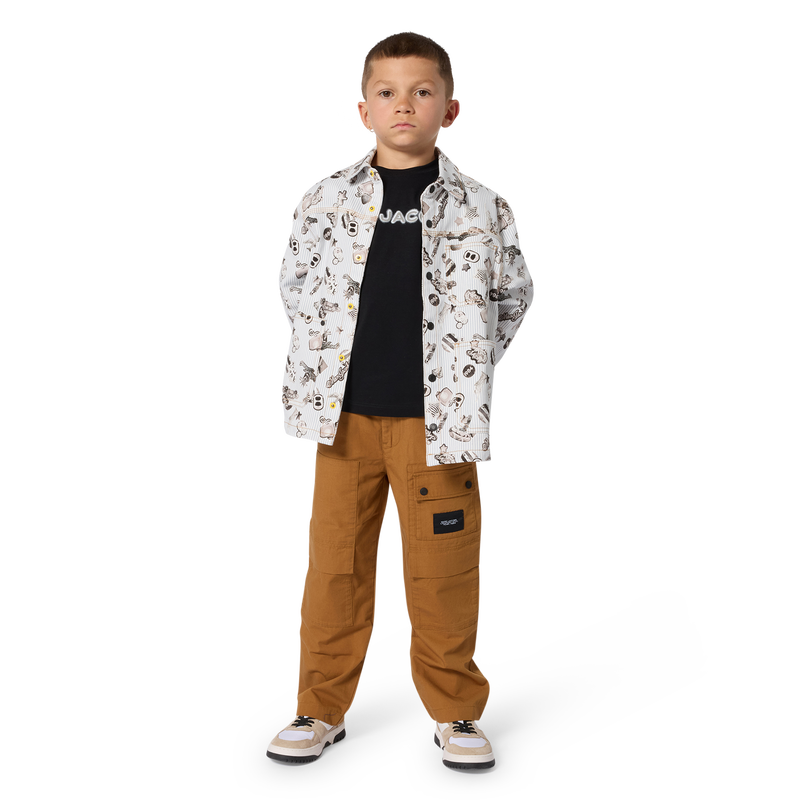 GESTREIFTE UND BEDRUCKTE JACKE MARC JACOBS 
                        BOY