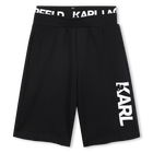 Bermudashorts aus doppeltem Jersey KARL LAGERFELD KIDS 
                    BOY