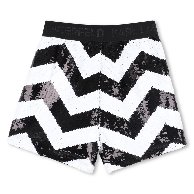 Shorts mit Fischgr&auml;tmuster KARL LAGERFELD KIDS 
                        GIRL