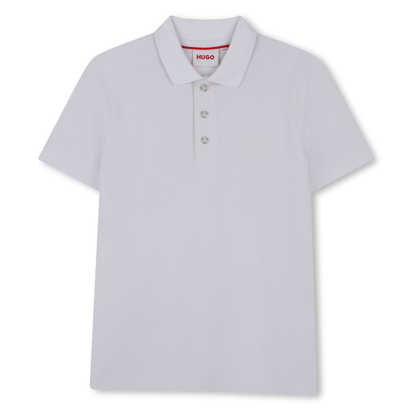 Kurz&auml;rmliges Piqu&eacute;-Poloshirt HUGO 
                        BOY