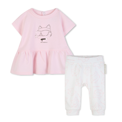 KLEID UND LEGGINGS SET KARL LAGERFELD KIDS GIRL
