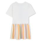 Kleid mit gl&auml;nzendem print KENZO KIDS 
                    GIRL