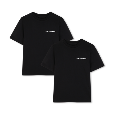 SET MIT 2 KURZ&Auml;RMELIGEN T-SHIRTS KARL LAGERFELD KIDS BOY