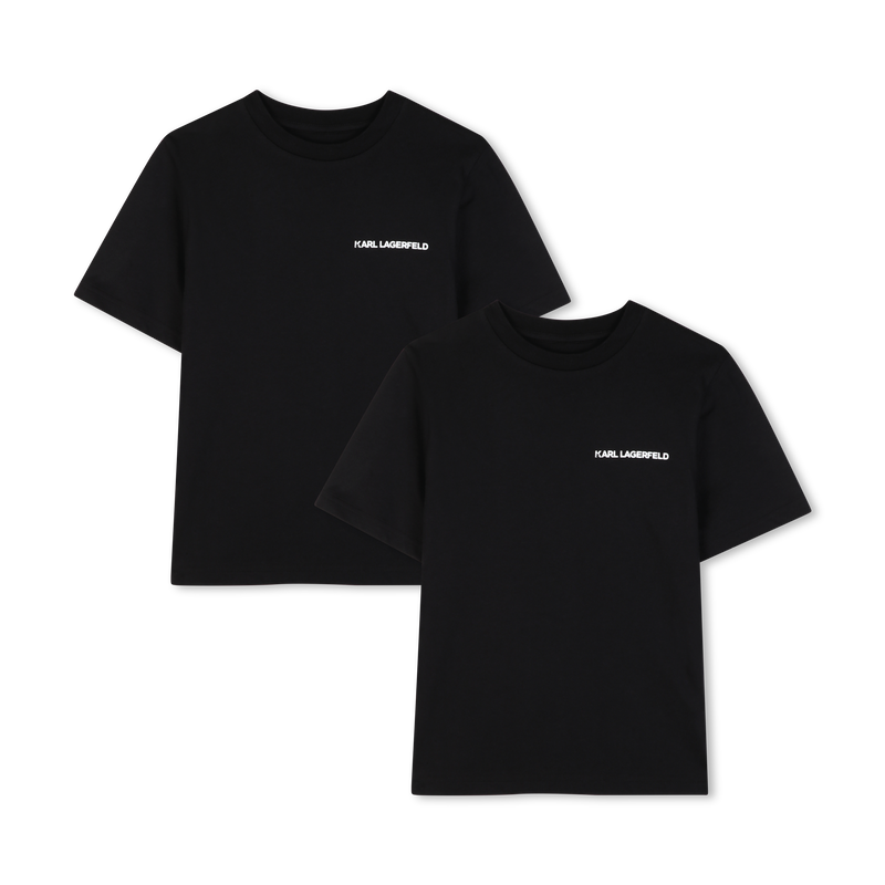 SET MIT 2 KURZ&Auml;RMELIGEN T-SHIRTS KARL LAGERFELD KIDS 
                        BOY
