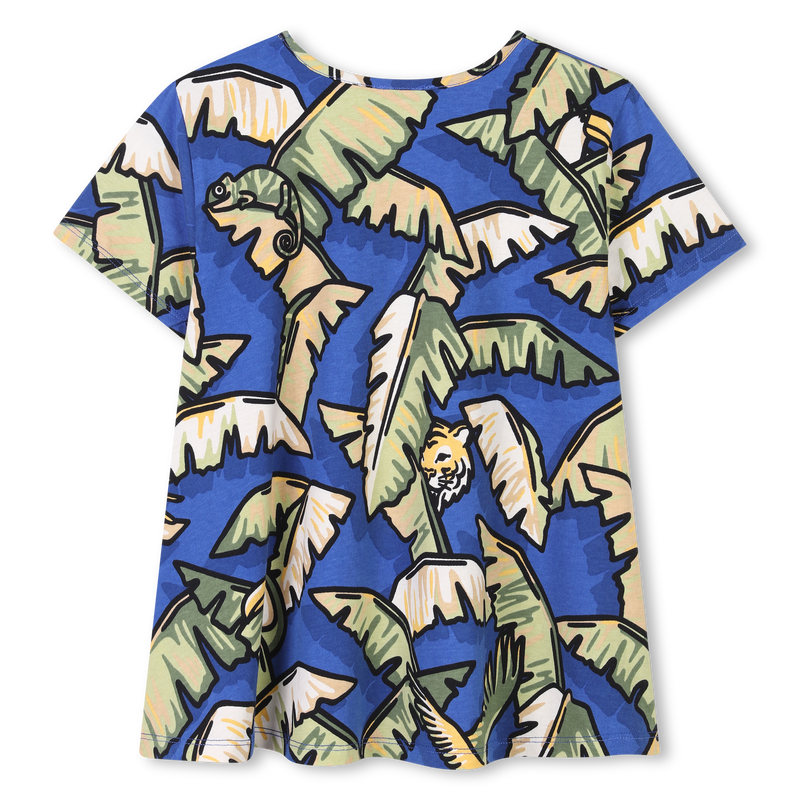 T-Shirt-Kleid aus Baumwolle KENZO KIDS 
                        GIRL