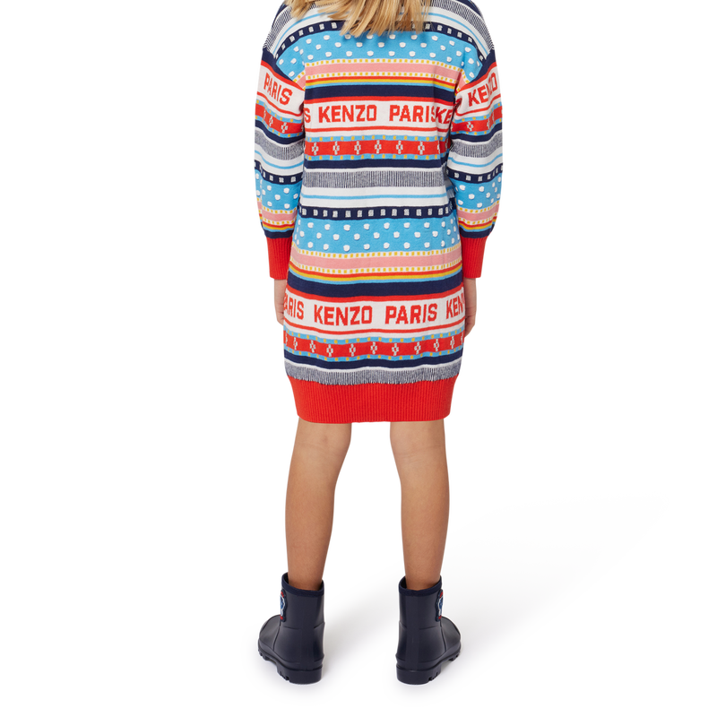 Jacquard-Strickkleid KENZO KIDS 
                        GIRL