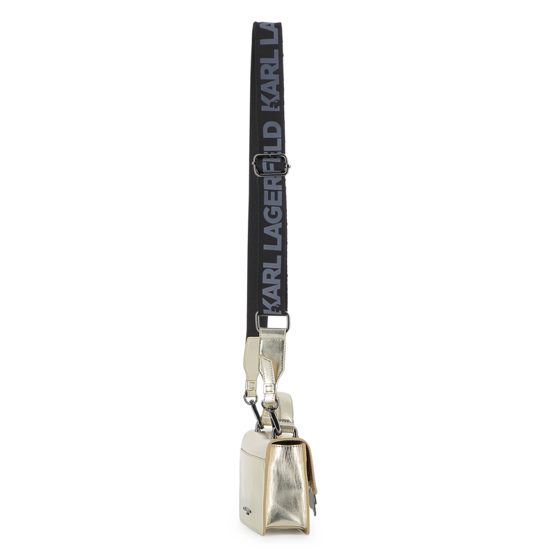 Handtasche aus feinnarbigem, beschichtetem Textil KARL LAGERFELD KIDS 
                        GIRL