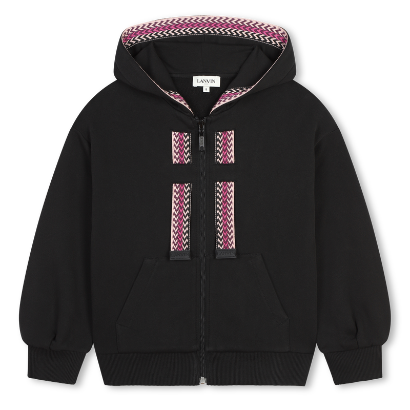 Sweatjacke mit Flechtdetails LANVIN 
                        GIRL