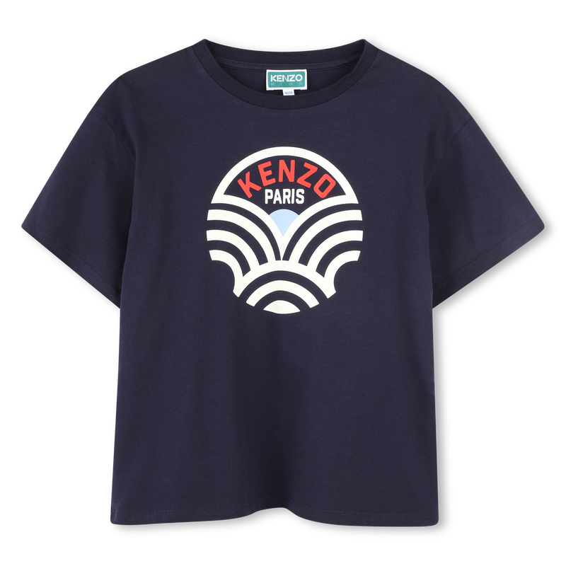 Kurz&auml;rmliges Baumwoll-Shirt KENZO KIDS 
                        BOY