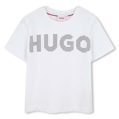 T-Shirt mit Nieten-Logo HUGO GIRL