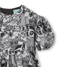 Kleid mit Ballon&auml;rmeln KENZO KIDS 
                    GIRL