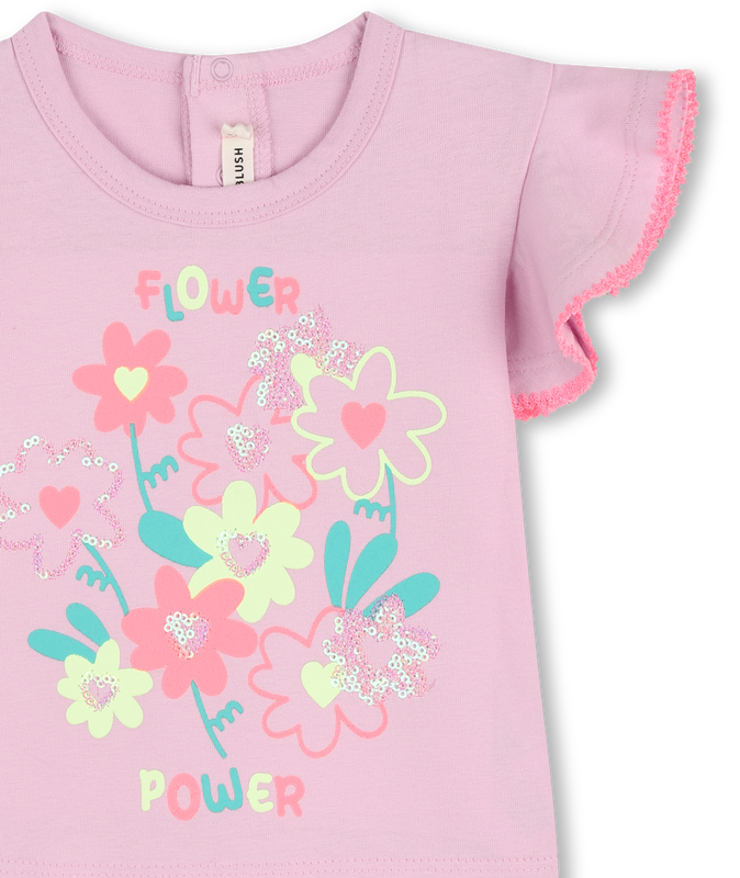 KURZ&Auml;RMELIGES T-SHIRT BILLIEBLUSH 
                        GIRL