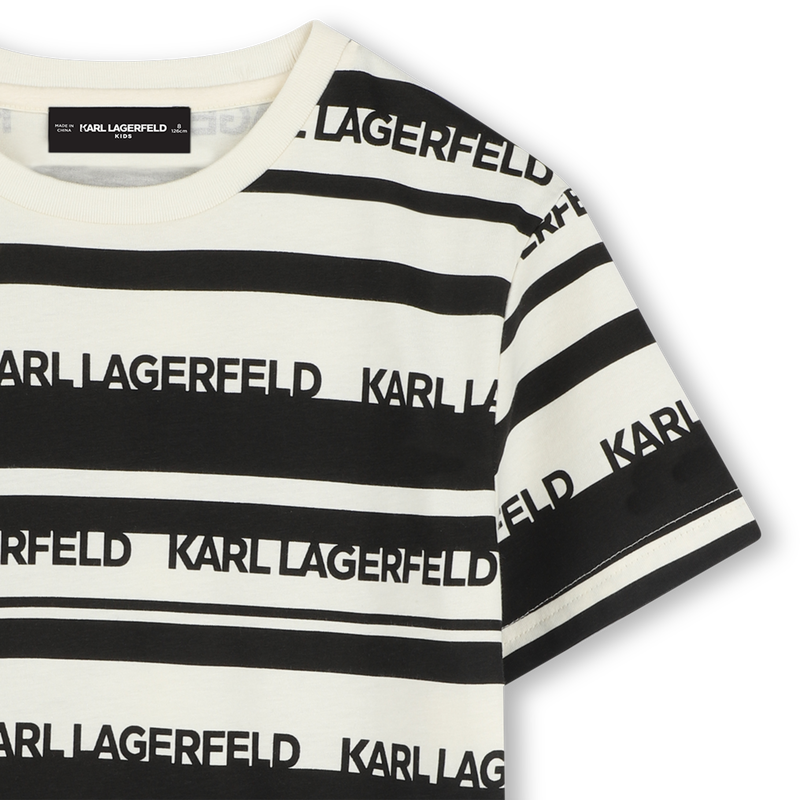 Gestreiftes T-Shirt KARL LAGERFELD KIDS 
                        BOY